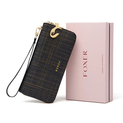 FOXER Women Split Leather Clutch