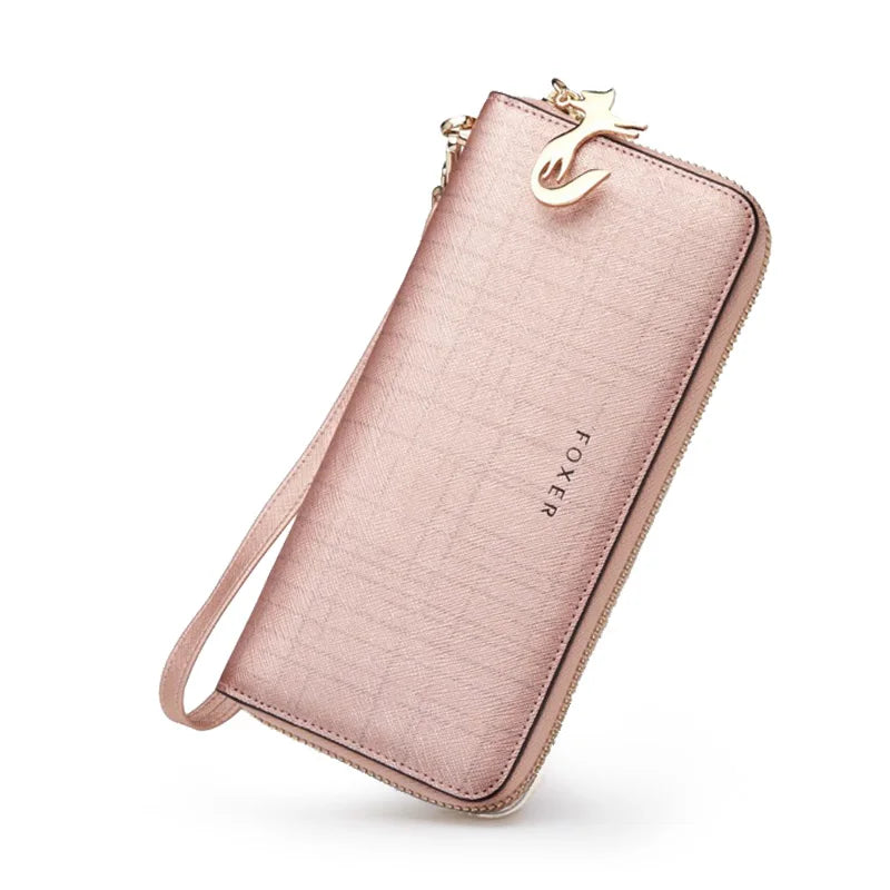 FOXER Women Split Leather Clutch