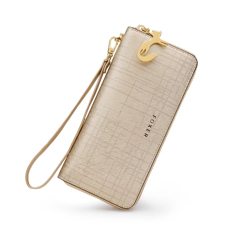 FOXER Women Split Leather Clutch