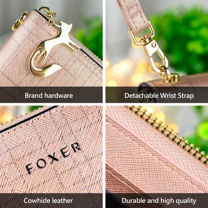 FOXER Women Split Leather Clutch